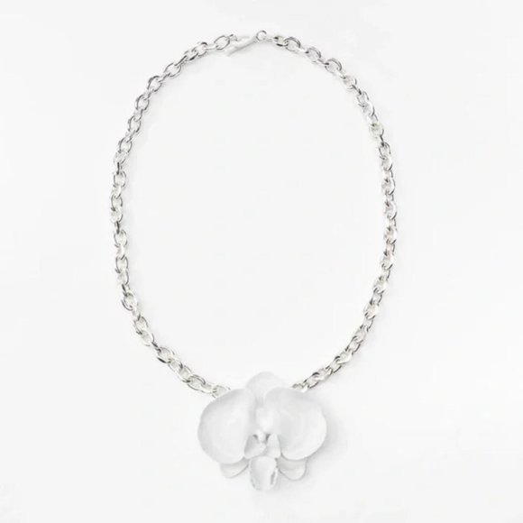 ZARA FLOWER LINK NECKLACE - Picture 4 of 4